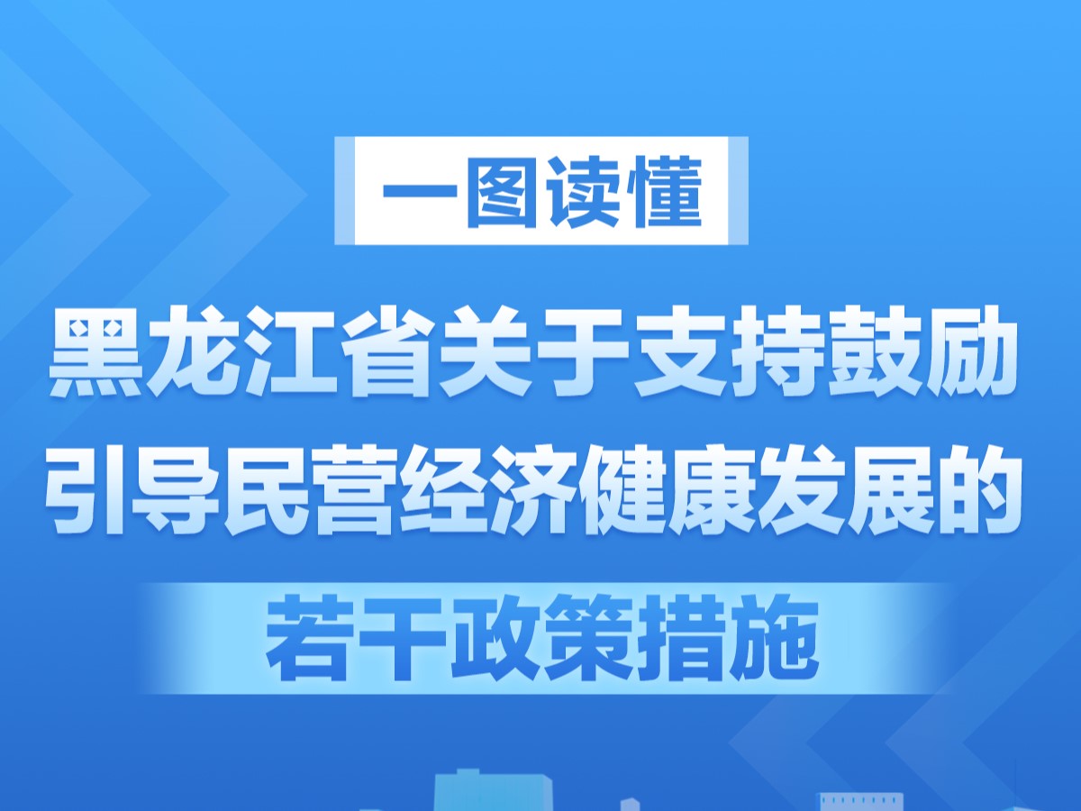 【图解】一图读懂《黑龙江省关于支持鼓励引导民营经济健康发展的若干政策措施》